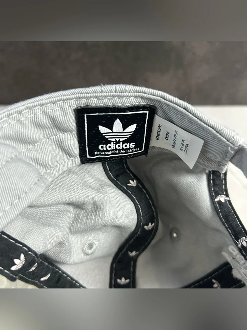 adidas Light Gray Trefoil Baseball Cap